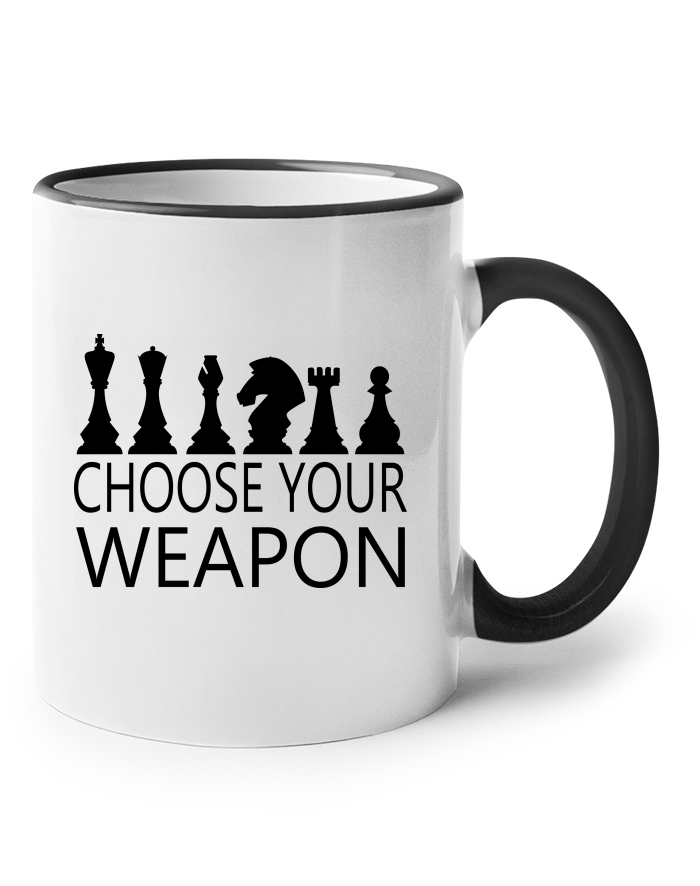 Keramický hrnek Šachy - Choose Your Weapon