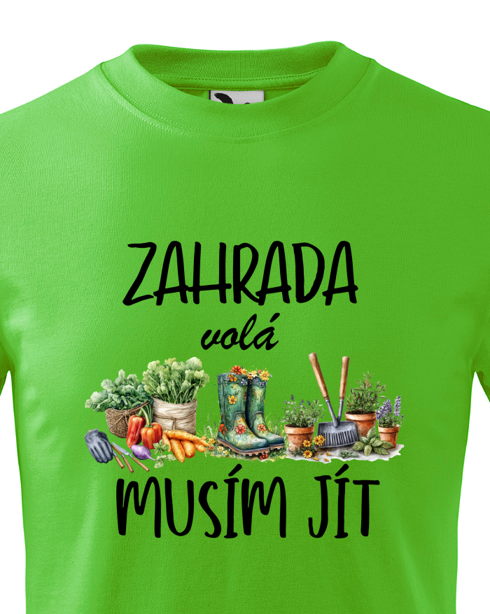 Dětské tričko Zahrada volá