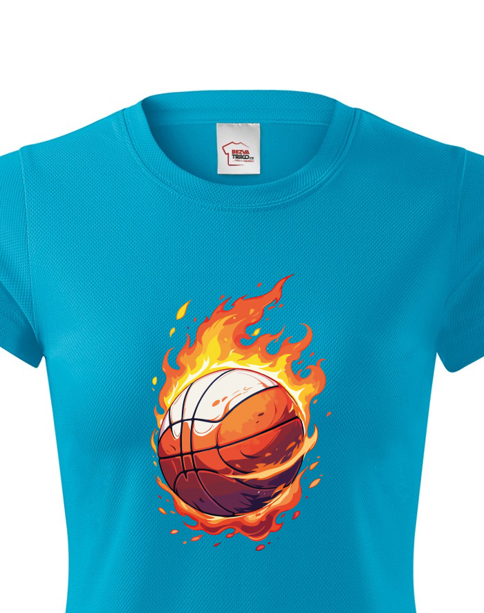 Dámské funkční tričko Basketbalový míč