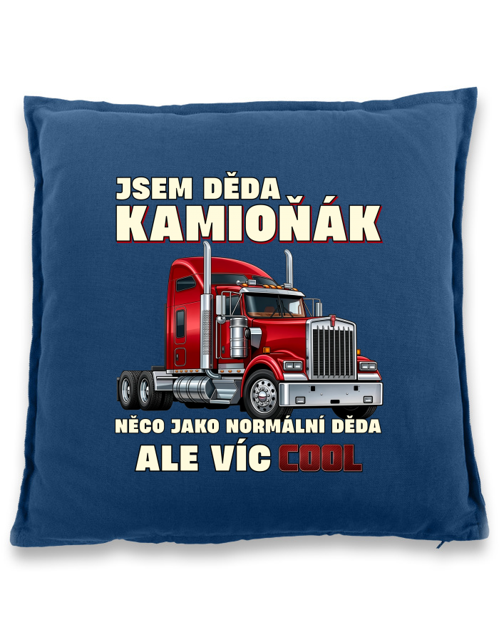 Bavlněný polštář Kamioňák děda
