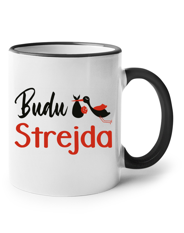 Budu strejda! Keramický hrnek s barevným uchem