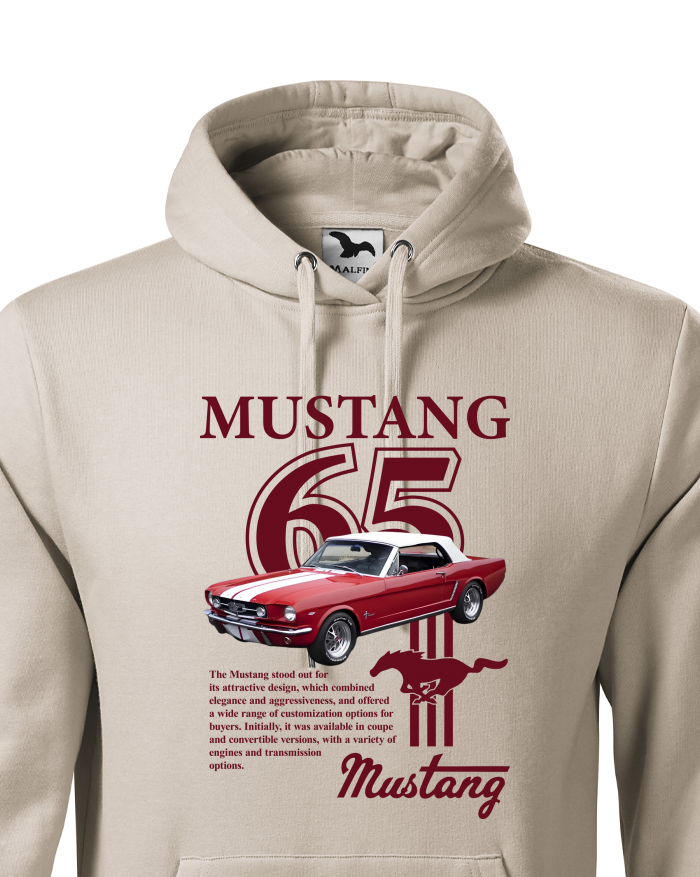Pánská mikina s kapucí Ford Mustang 65