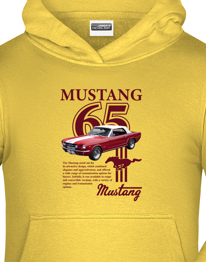 Dětská mikina s kapucí Ford Mustang 65