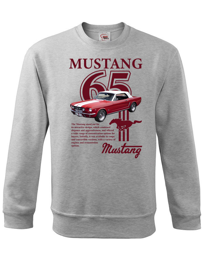 Dětská mikina bez kapuce Ford Mustang 65