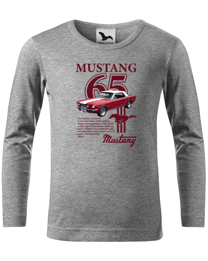 Dětské triko s dlouhým rukávem Ford Mustang 65