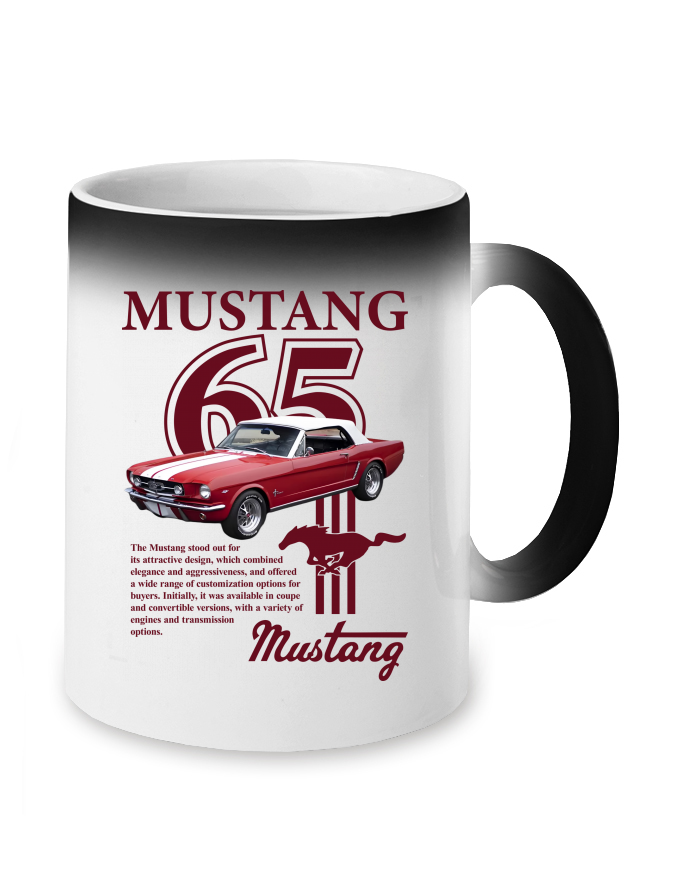 Magický měnící se hrnek Ford Mustang 65