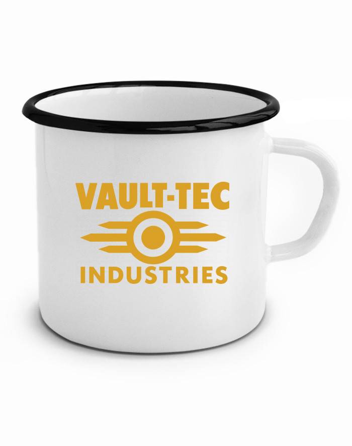 Plechový hrneček Vault-Tec