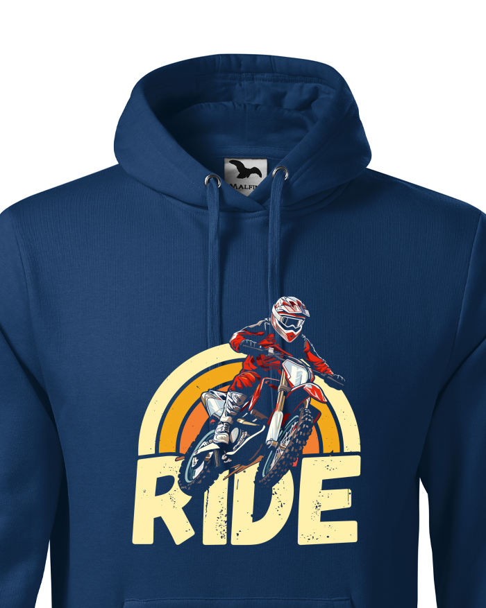 Pánská mikina s kapucí Motokros RIDE