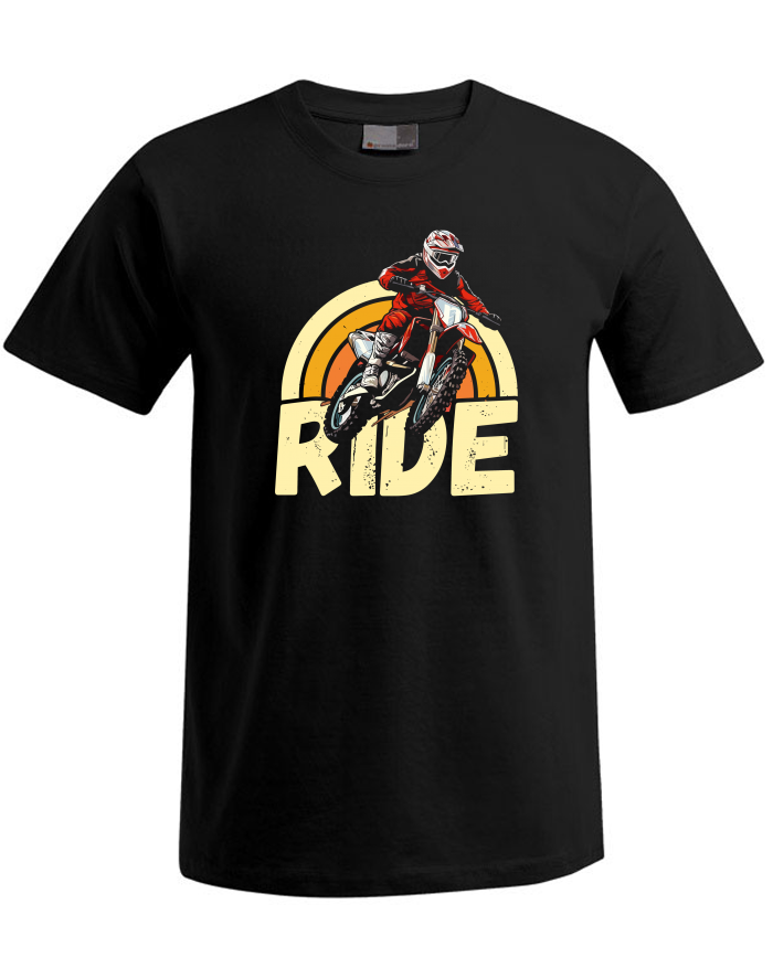 Pánské tričko Plus Size Motokros – RIDE