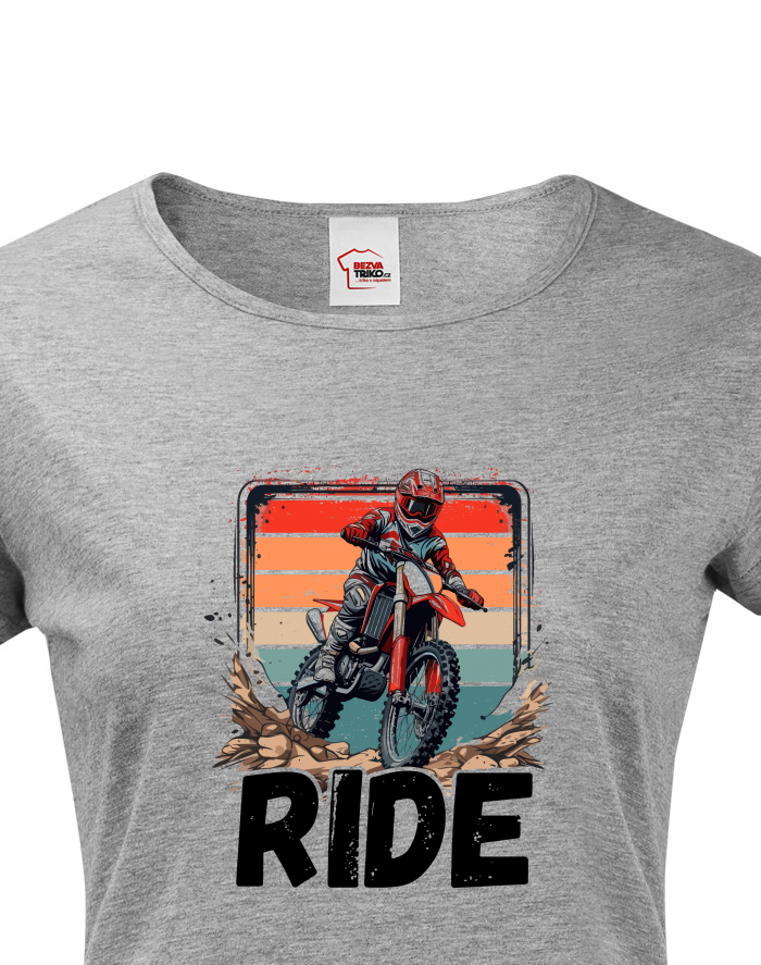 Dámské tričko Motokros RIDE