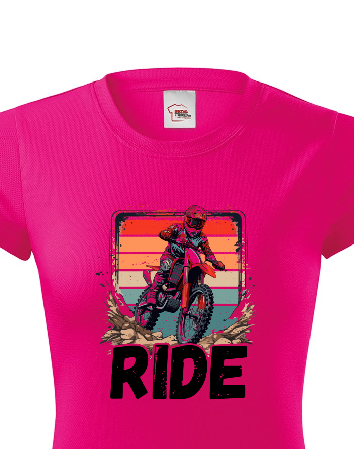 Dámské funkční tričko Motokros RIDE