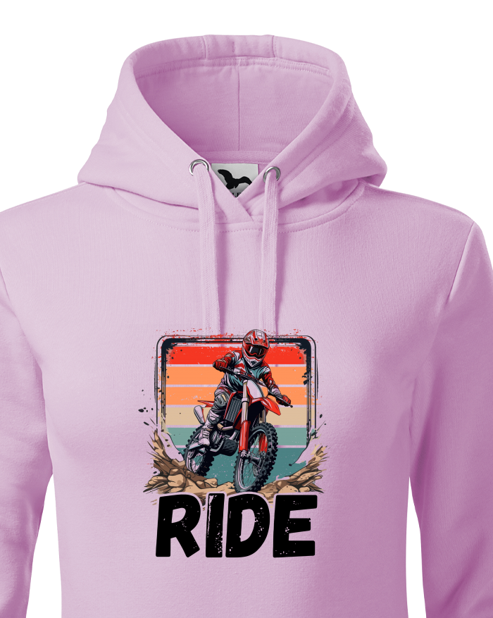 Dámská mikina s kapucí Motokros RIDE