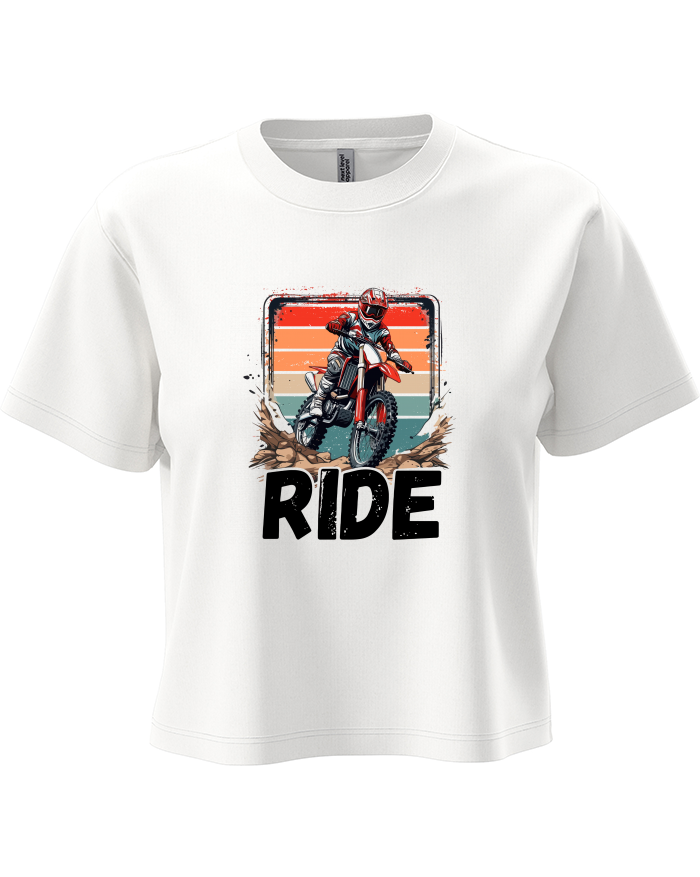 Dámský crop top Motokros RIDE