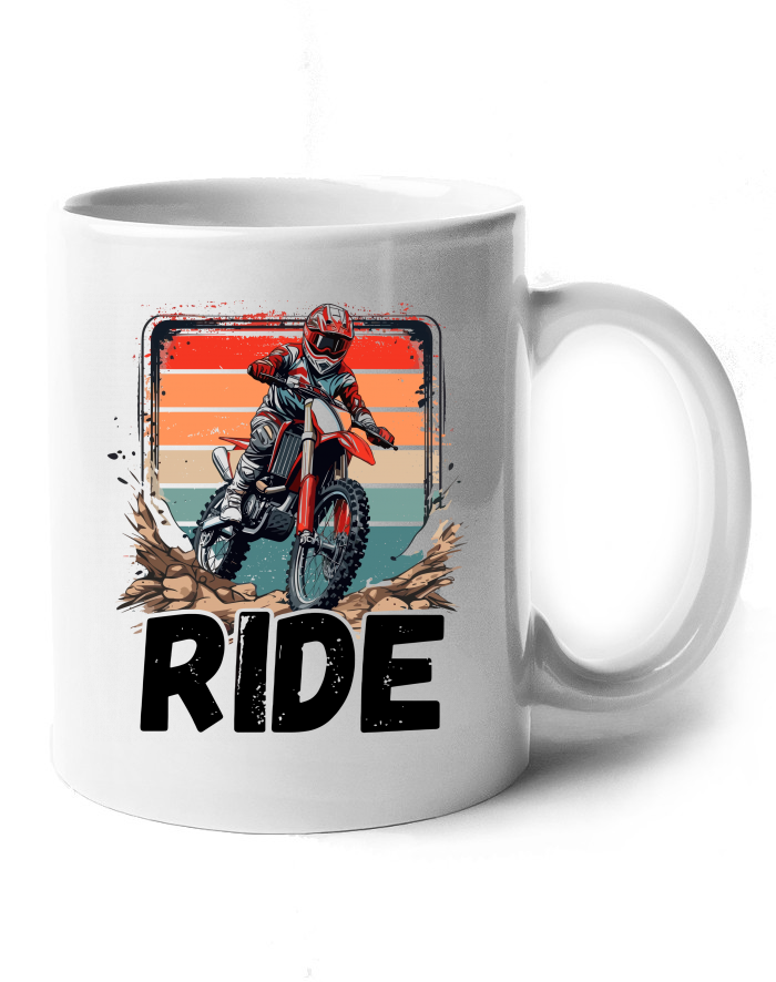 Keramický hrnek Motokros – RIDE