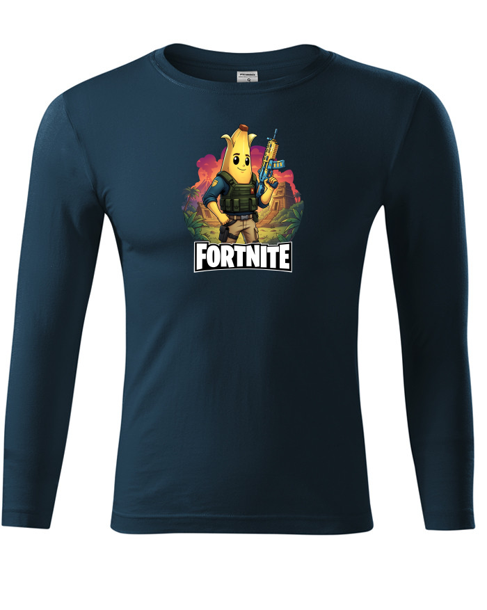 Tričko s dlouhým rukávem Peely Fortnite