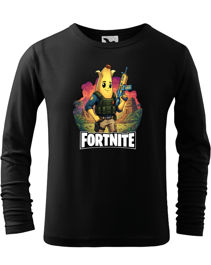 Dětské triko s dlouhým rukávem Peely Fortnite