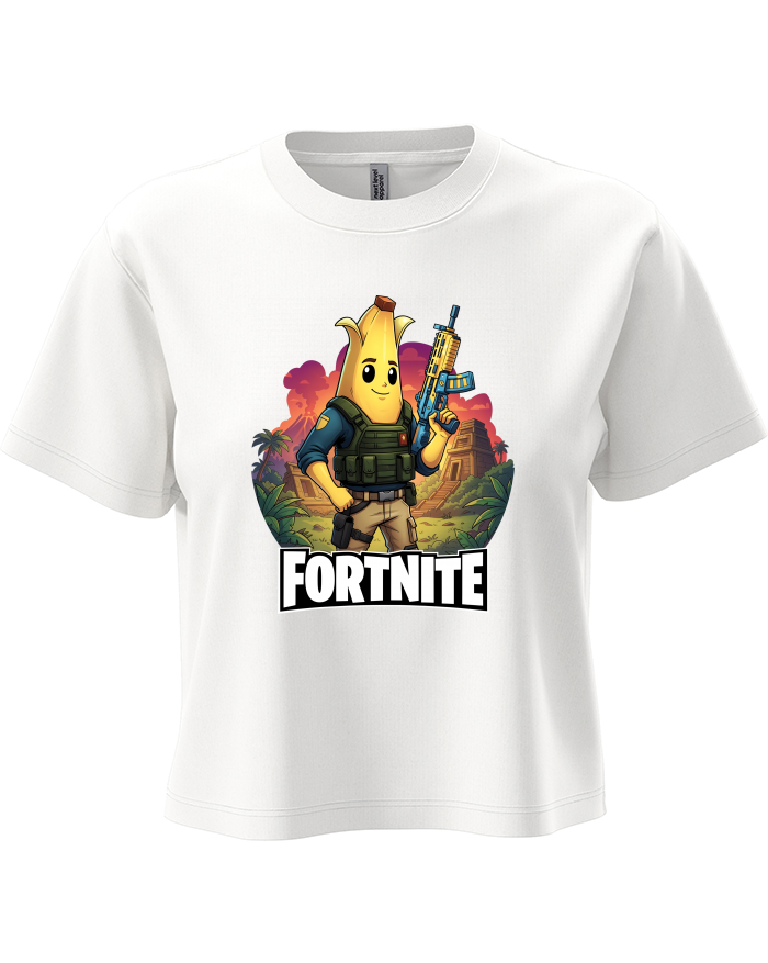 Dámský crop top Peely Fortnite