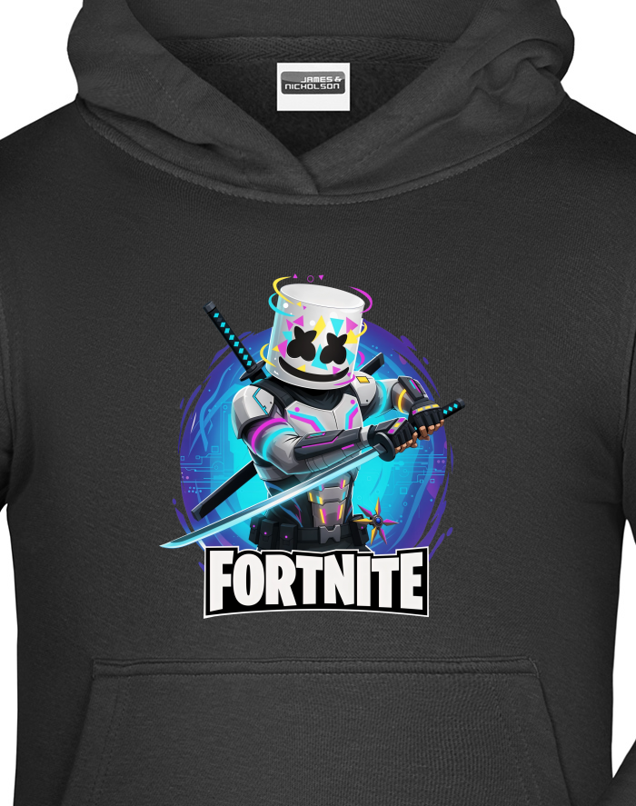 Dětská mikina s kapucí DJ Marshello Fortnite