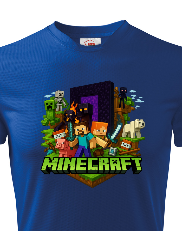 Dětské funkční tričko Minecraft 3