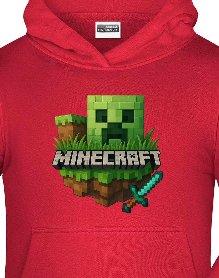 Dětská mikina s kapucí Minecraft
