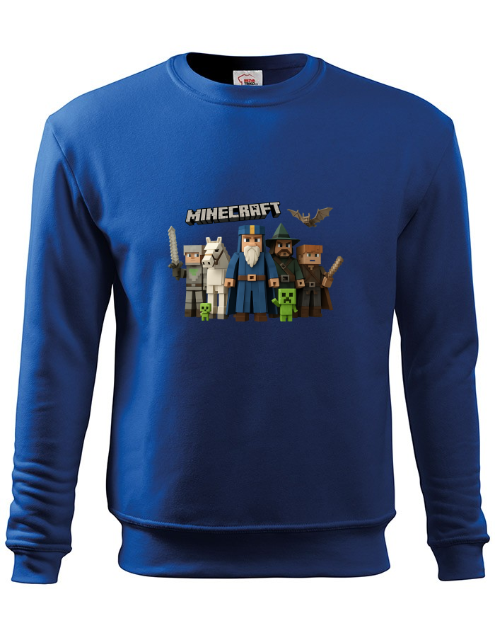 Dětská mikina Minecraft – parta hrdinů