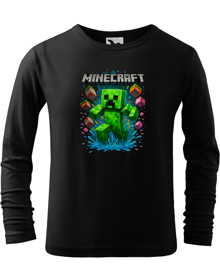 Dětské triko s dlouhým rukávem Creeper