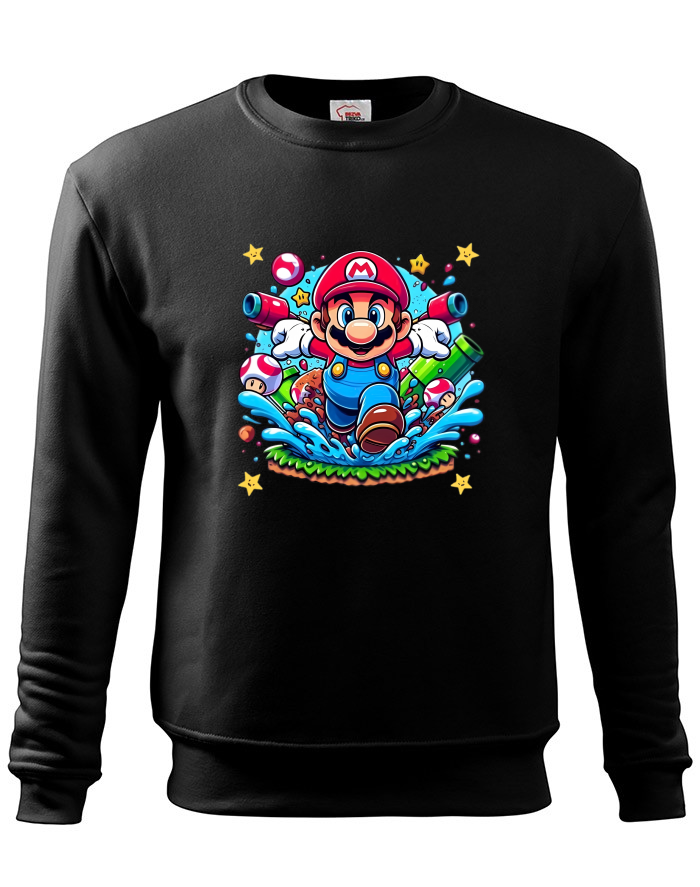 Dětská mikina Super Mario vodní akce