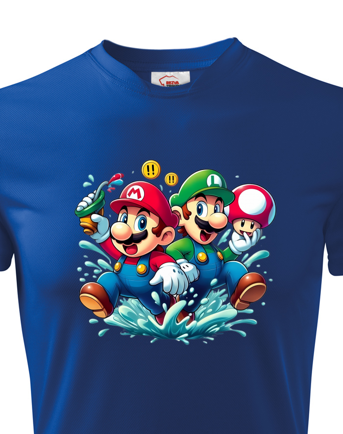 Dětské funkční tričko Super Mario a Luigi