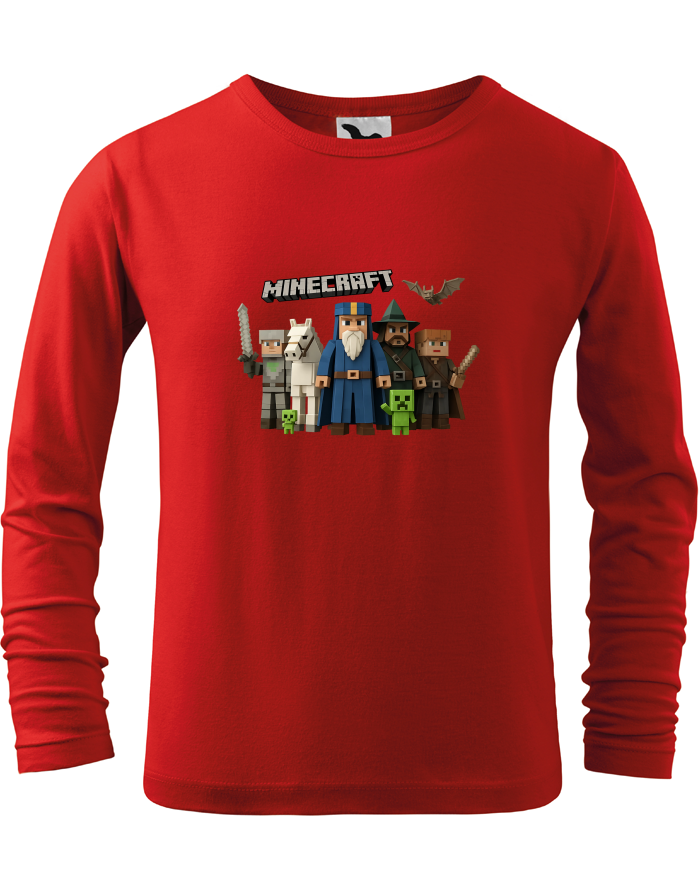Tričko s dlouhým rukávem Minecraft 6