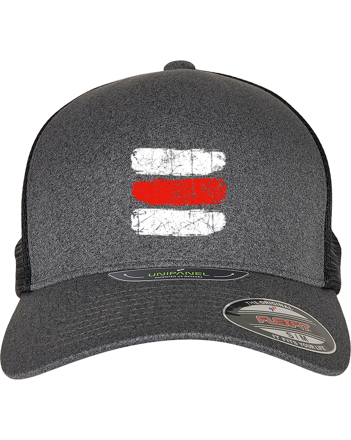 Kšiltovka Trucker - Turistická značka červená