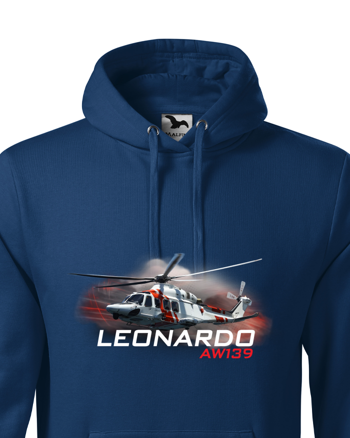 Pánská mikina s kapucí Leonardo AW139