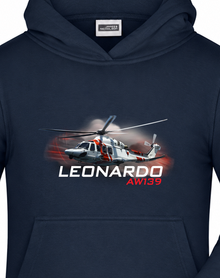 Dětská mikina s kapucí Leonardo AW139