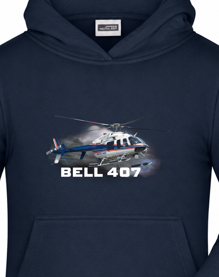 Dětská mikina s kapucí Bell 407