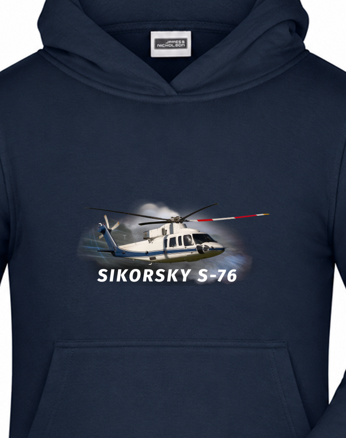 Dětská mikina s kapucí Sikorsky S-76