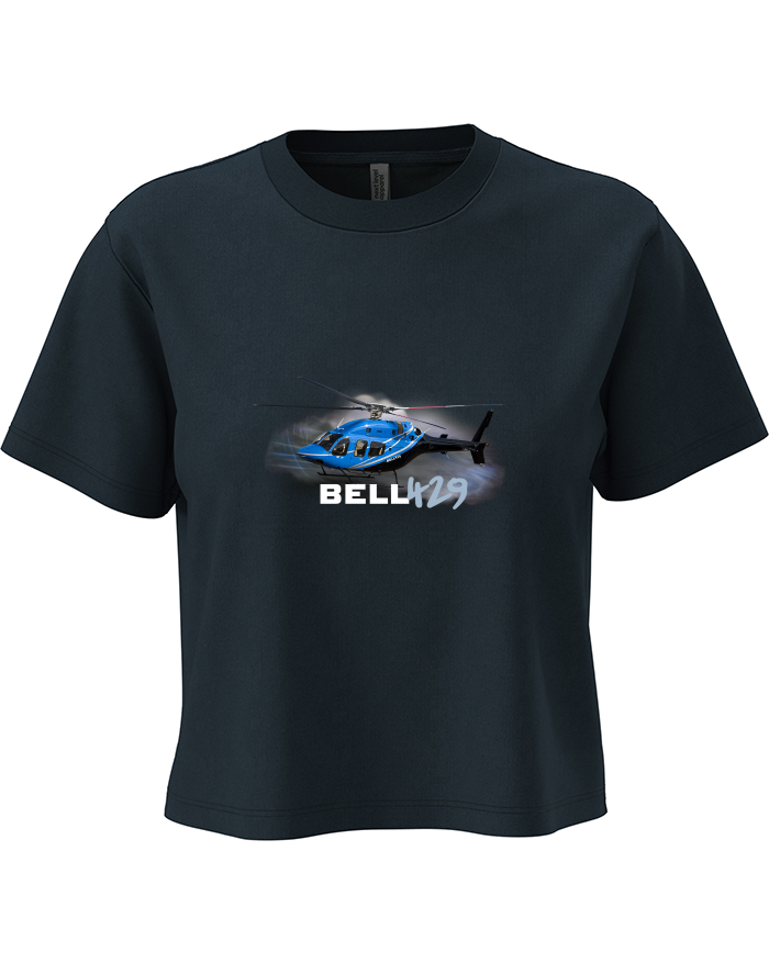 Bell 429 – dámský crop top s vrtulníkem