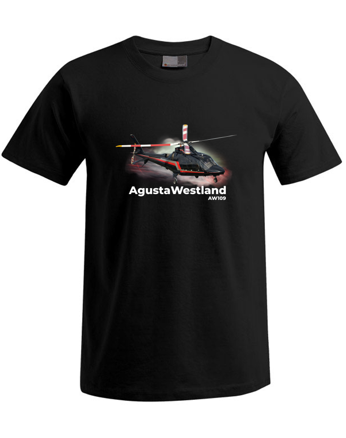 Pánské tričko Plus Size s krátkým rukávem - AgustaWestland AW109