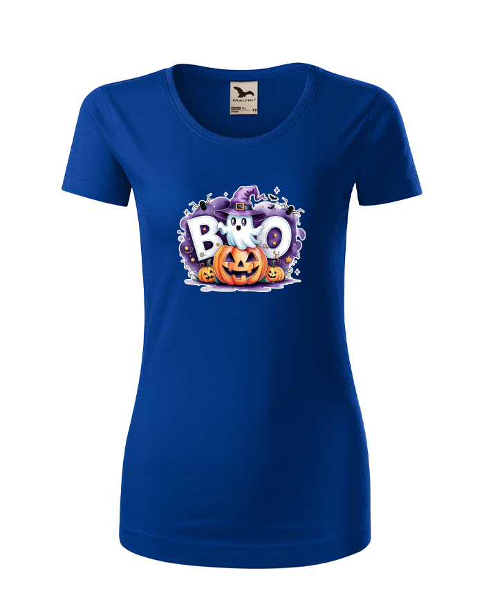 Dámské tričko s duchem BOO – Halloween