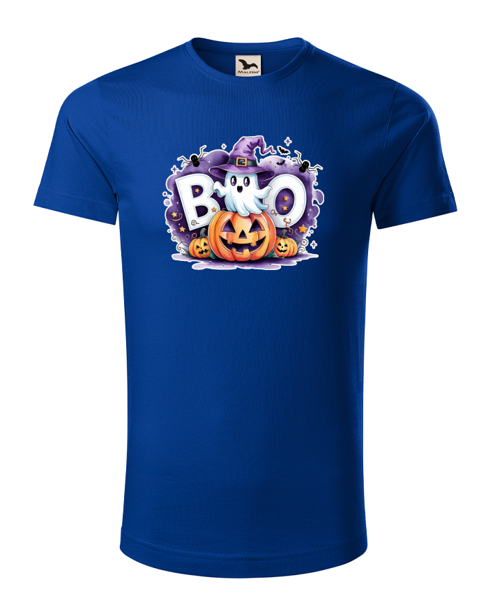 Halloweenské tričko s duchem a dýní BOO