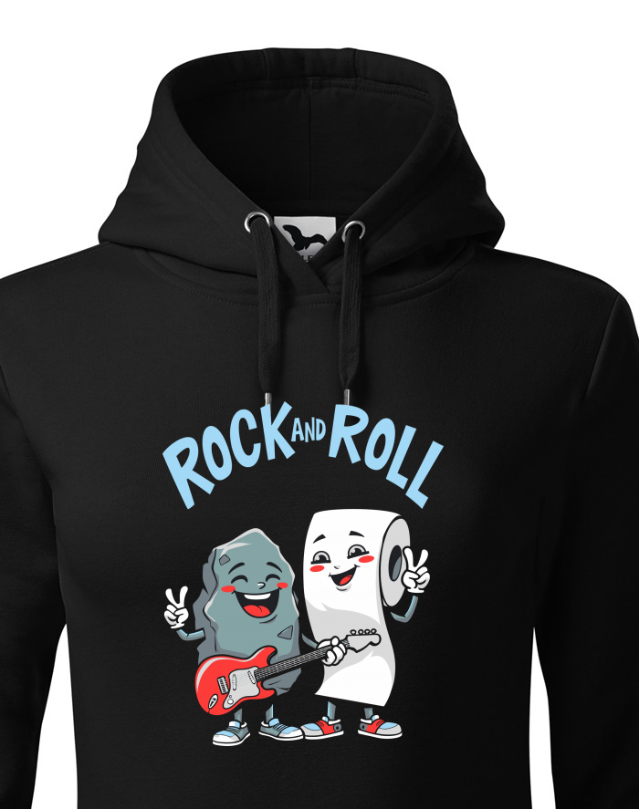 Dámská mikina s kapucí Rock and Roll
