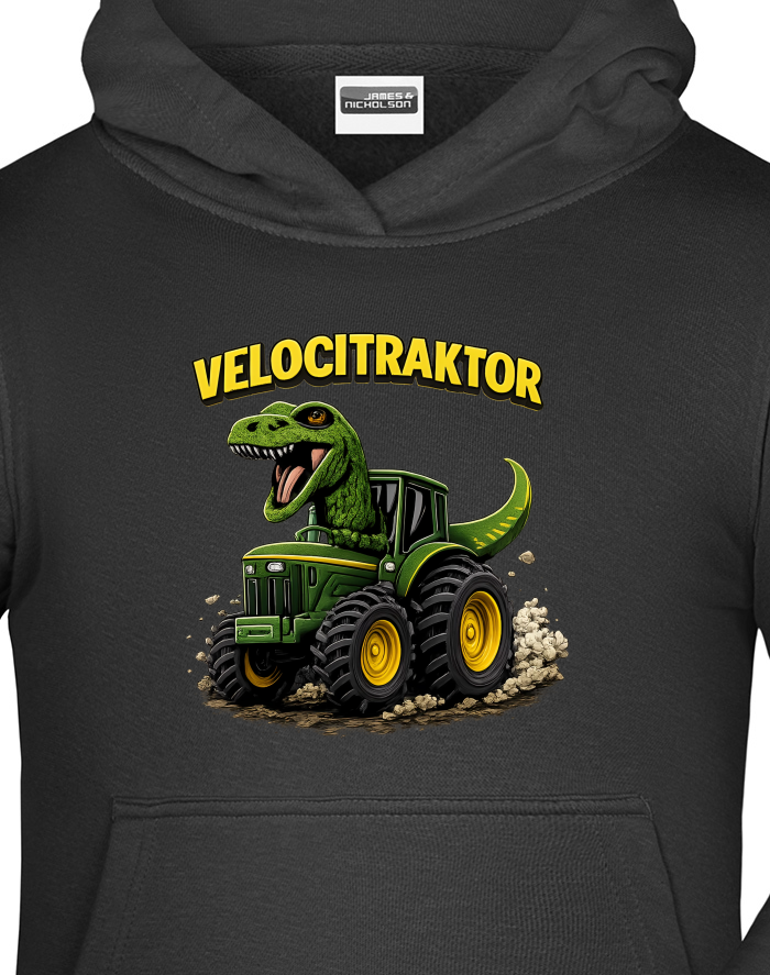 Dětská mikina s kapucí Velocitraktor
