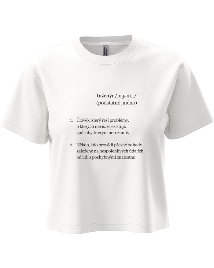 Dámský crop top Inženýr