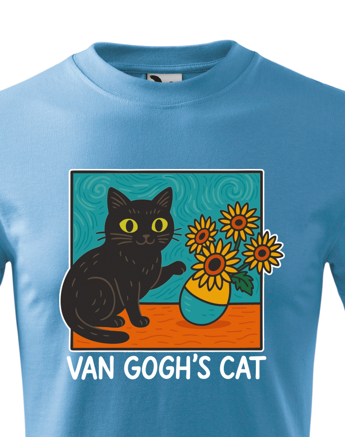 Dětské tričko Van Gogh´s Cat
