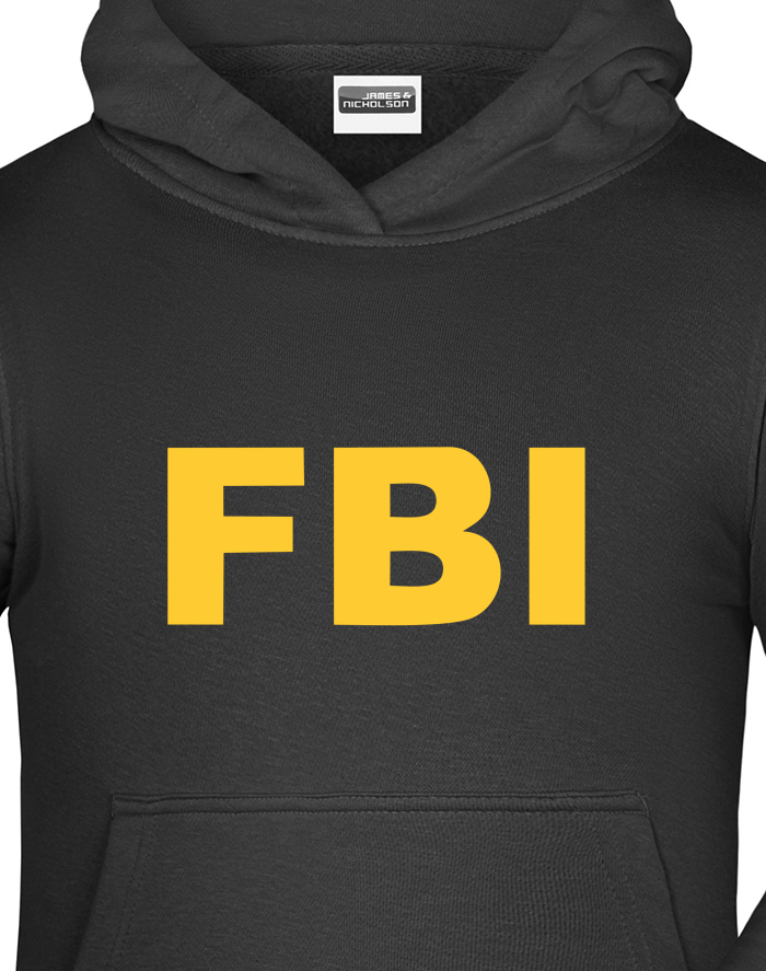 Dětská mikina s kapucí FBI