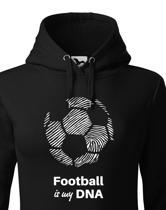 Dámská mikina s kapucí Football is my DNA