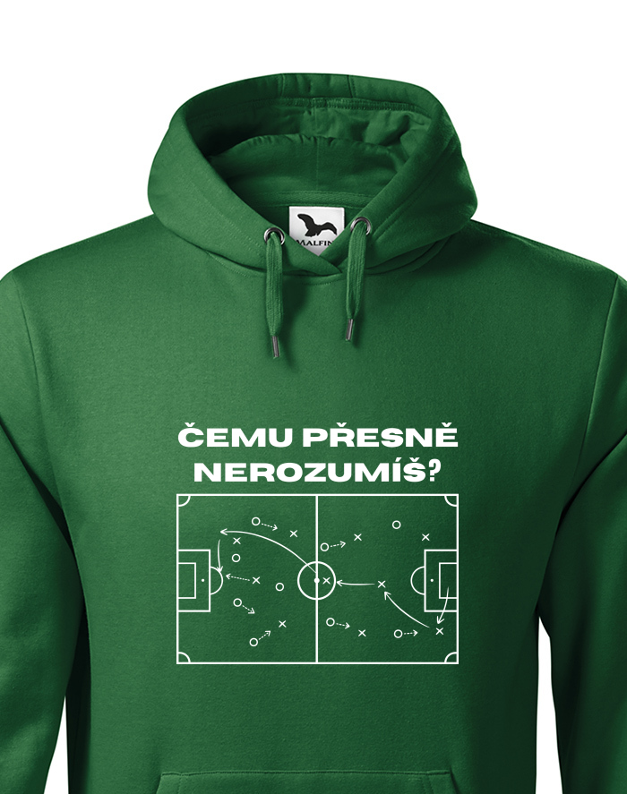 Pánská mikina s kapucí Čemu přesně nerozumíš?