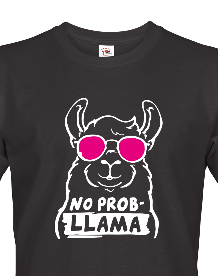 Pánské tričko s krátkým rukávem No Prob - LLama