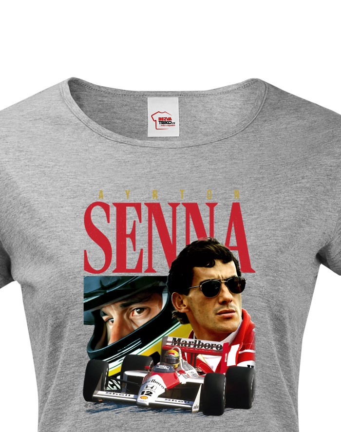 Dámské tričko Ayrton Senna – F1 legenda