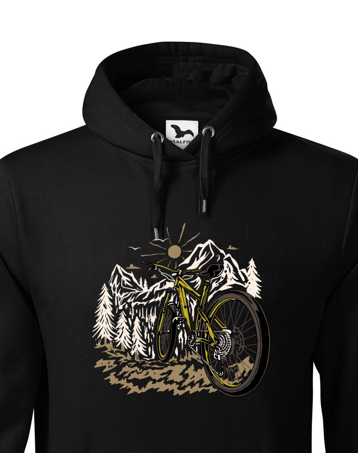 Pánská mikina s kapucí Mountain bike