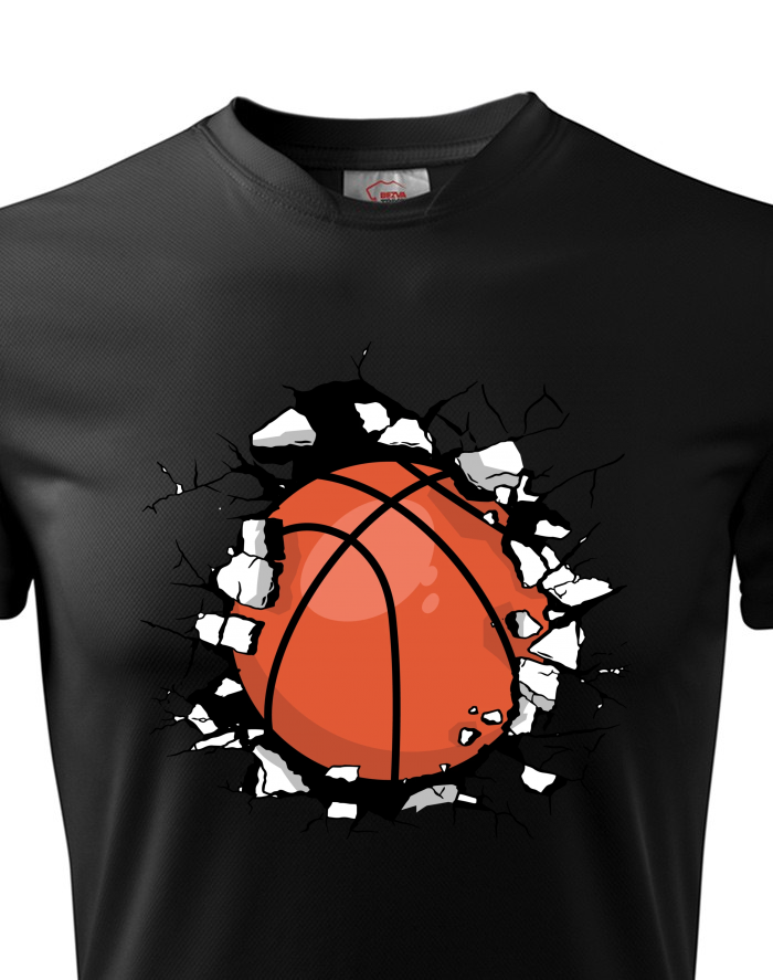 Pánské funkční tričko Basketbalový míč