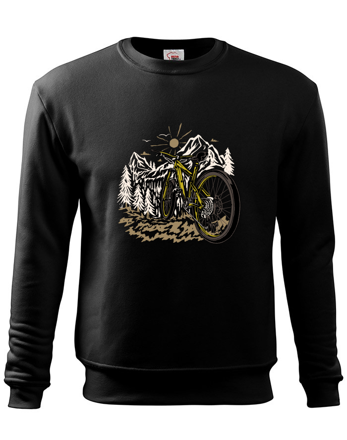 Dětská mikina bez kapuce Mountain bike